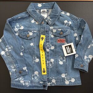 Disney Kids Denim Jacket with Mickey Mouse Print - Blue